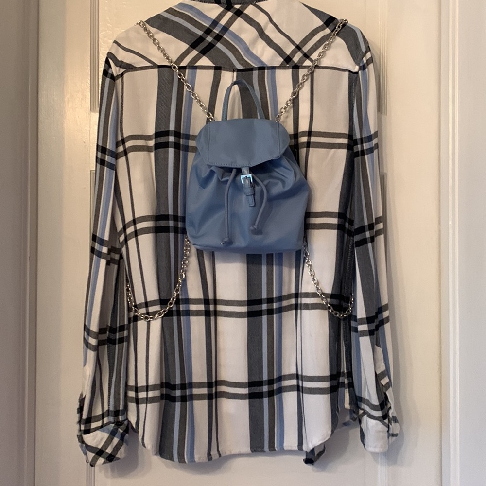 ZOE KARSSEN-3PC set T-shirt, Flannel & mini backpack.
